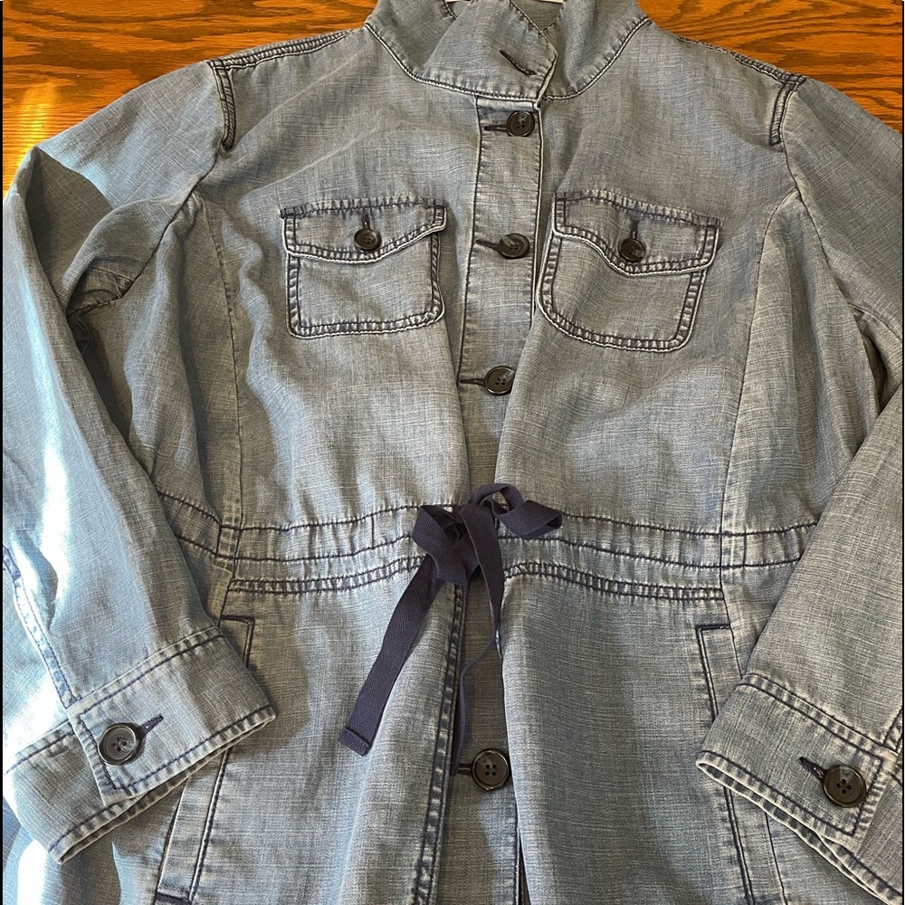 Talbots 2XPetite chambray jacket. NWT